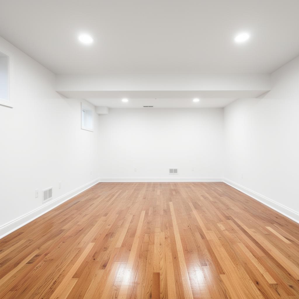 Basement after restoration